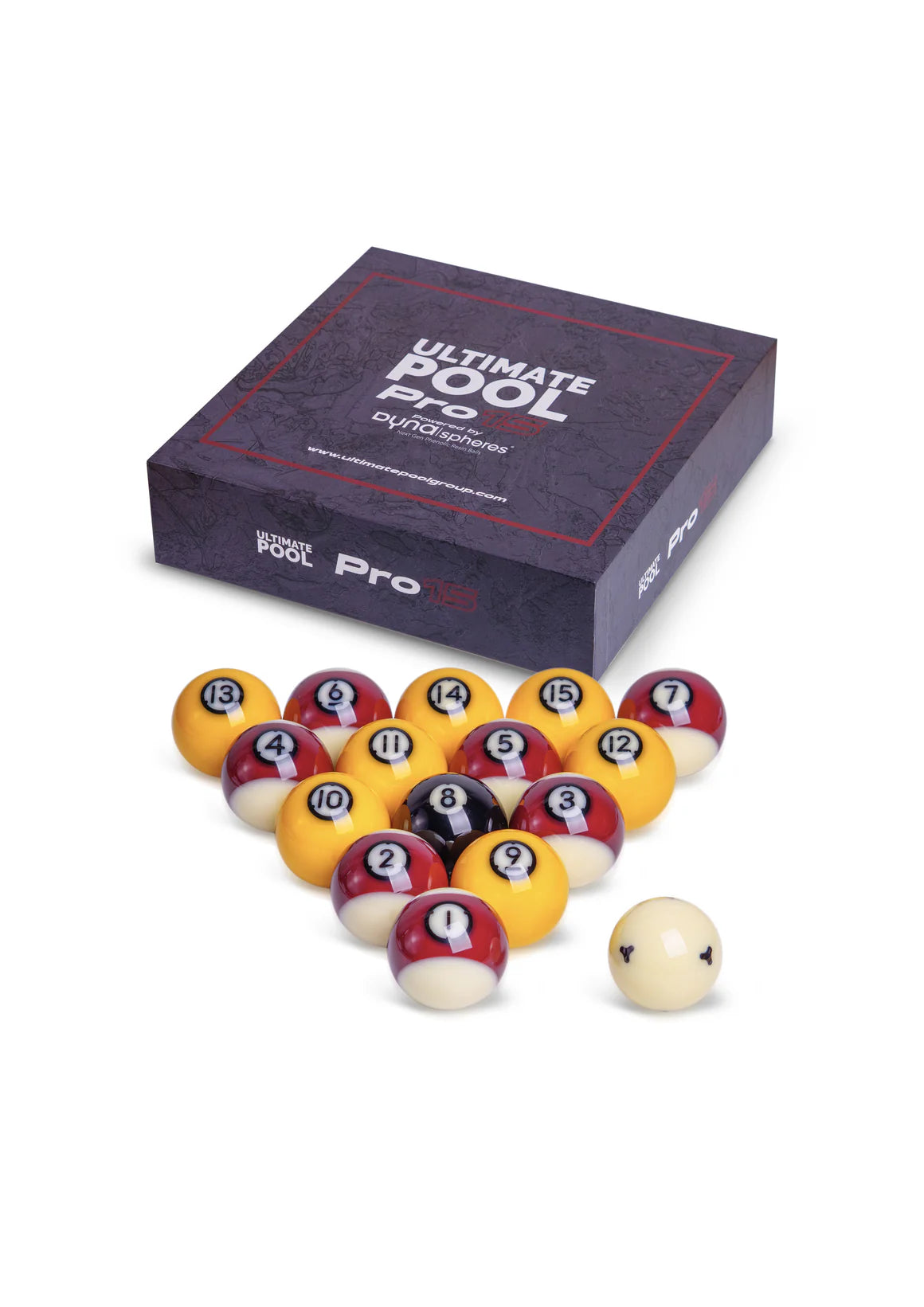 Ultimate Pool Pro 15 Dynaspheres - Official Pool Ball Set