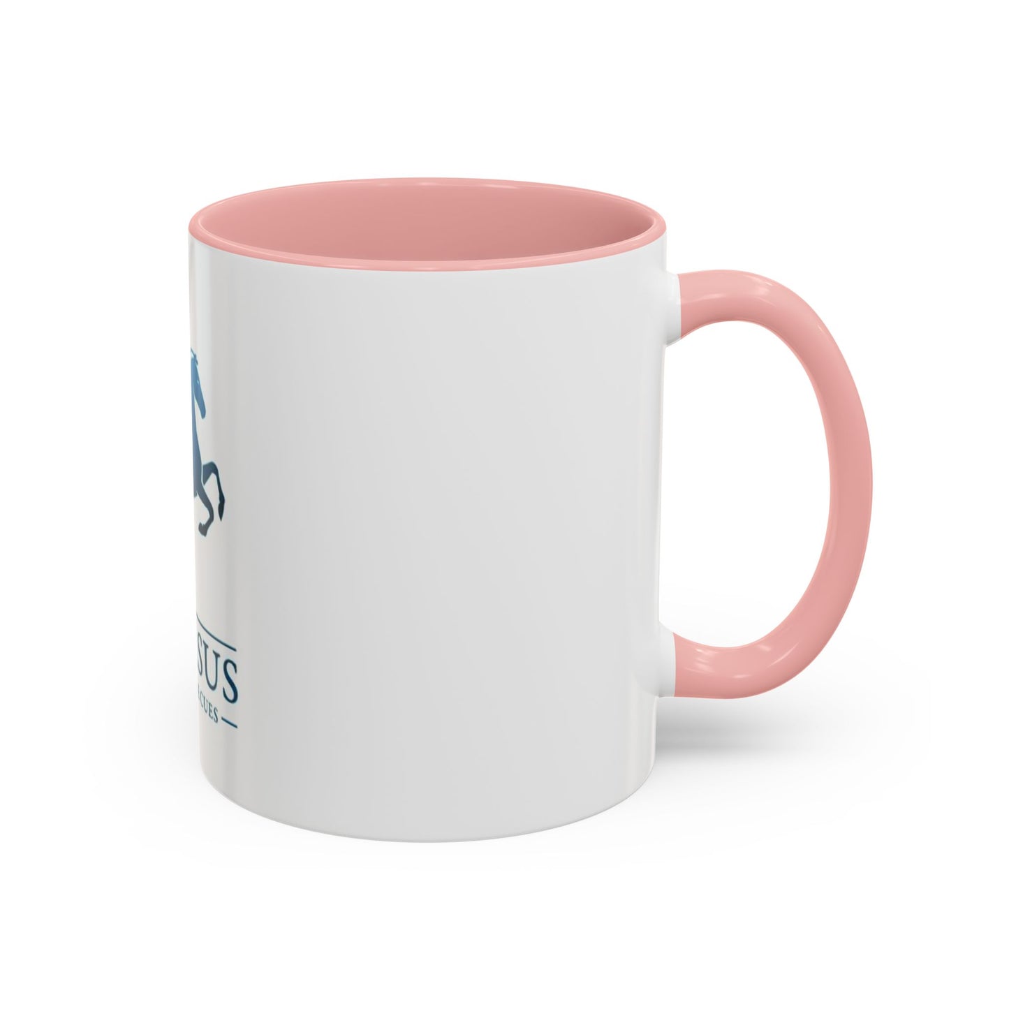 Pegasus Handmade Cues Accent Coffee Mug – Blue Winged Horse Logo (11oz)