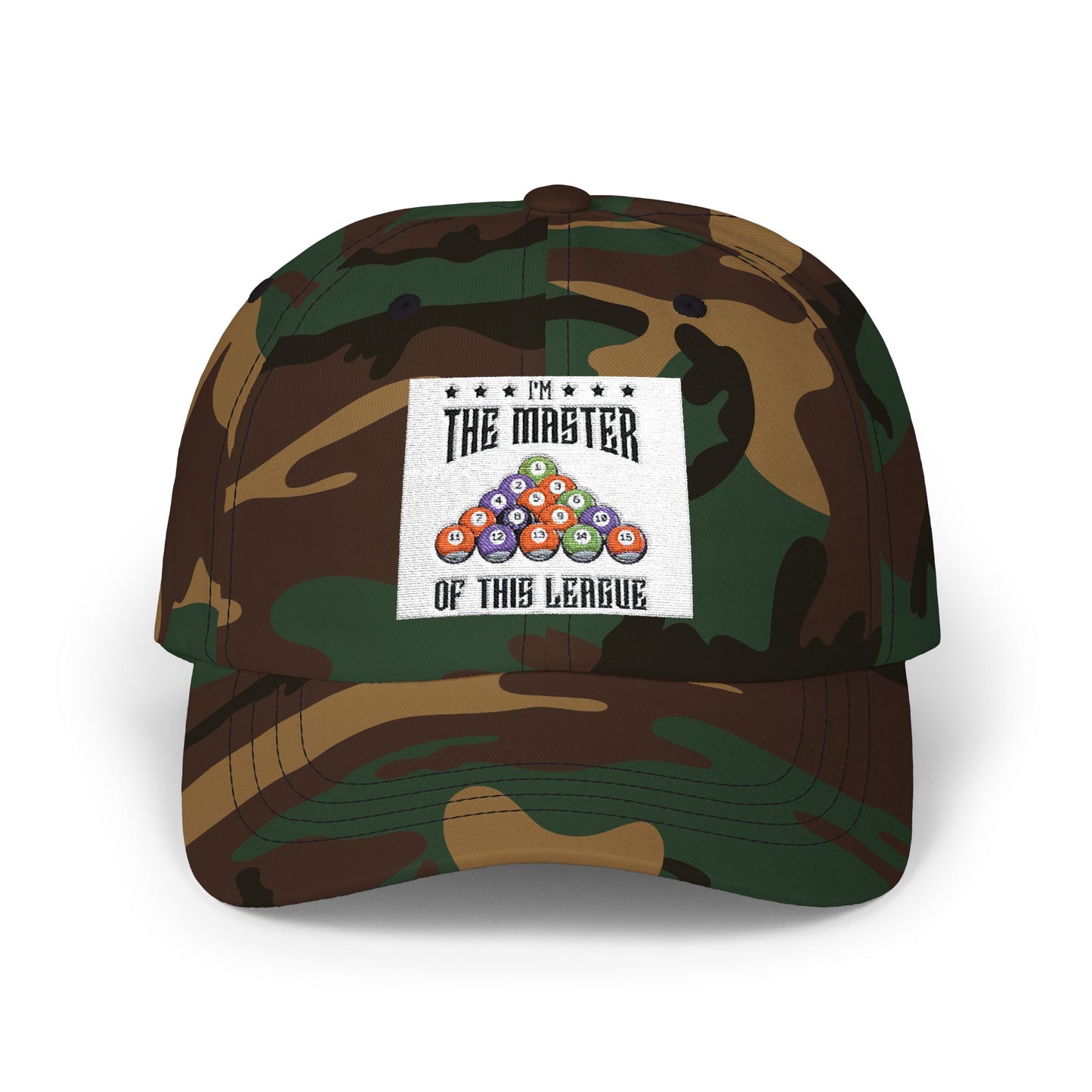 Dad Cap — "The Master of This League" Pool Billiards Hat