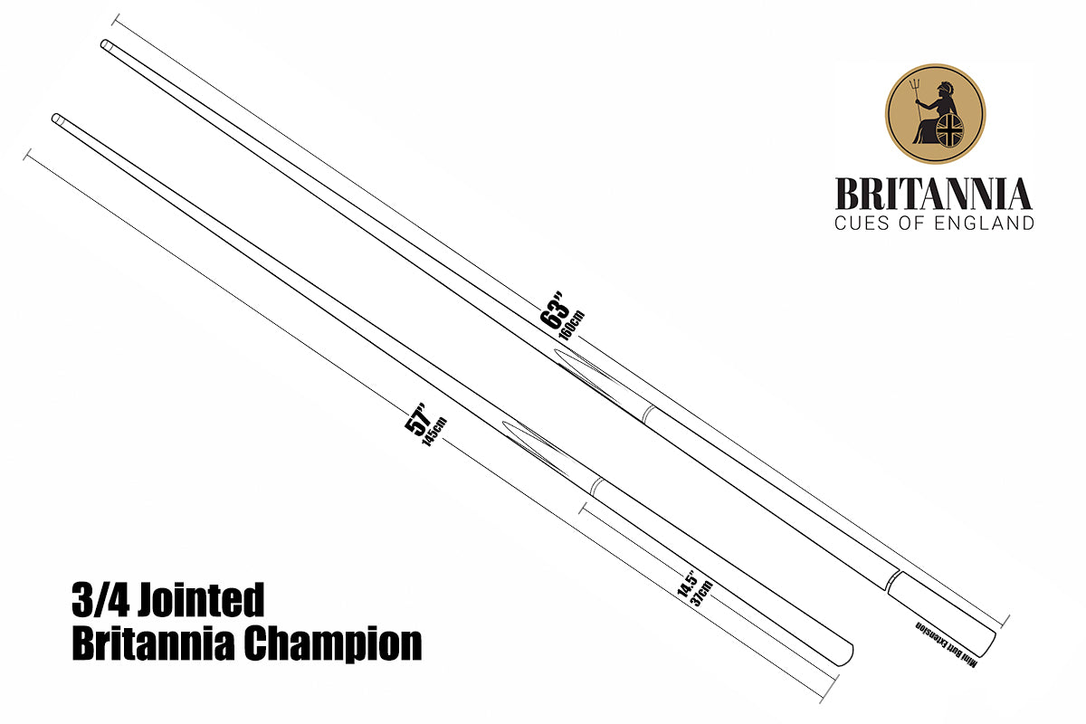 Britannia Meteor 3/4 Champion Cue