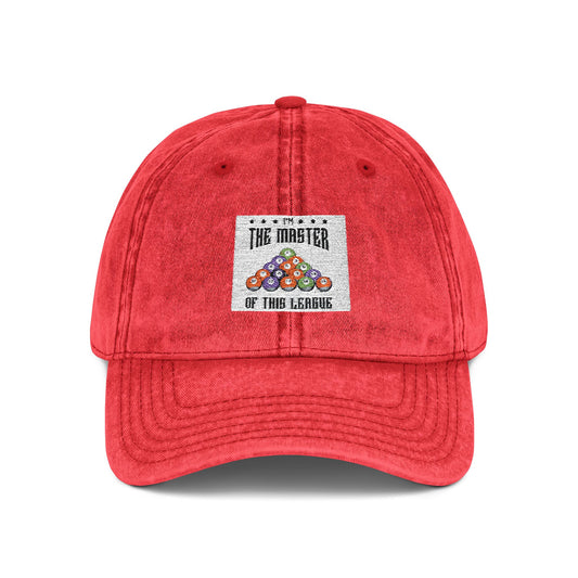 Vintage Embroidered Cap — Retro Patch Pool Balls Design