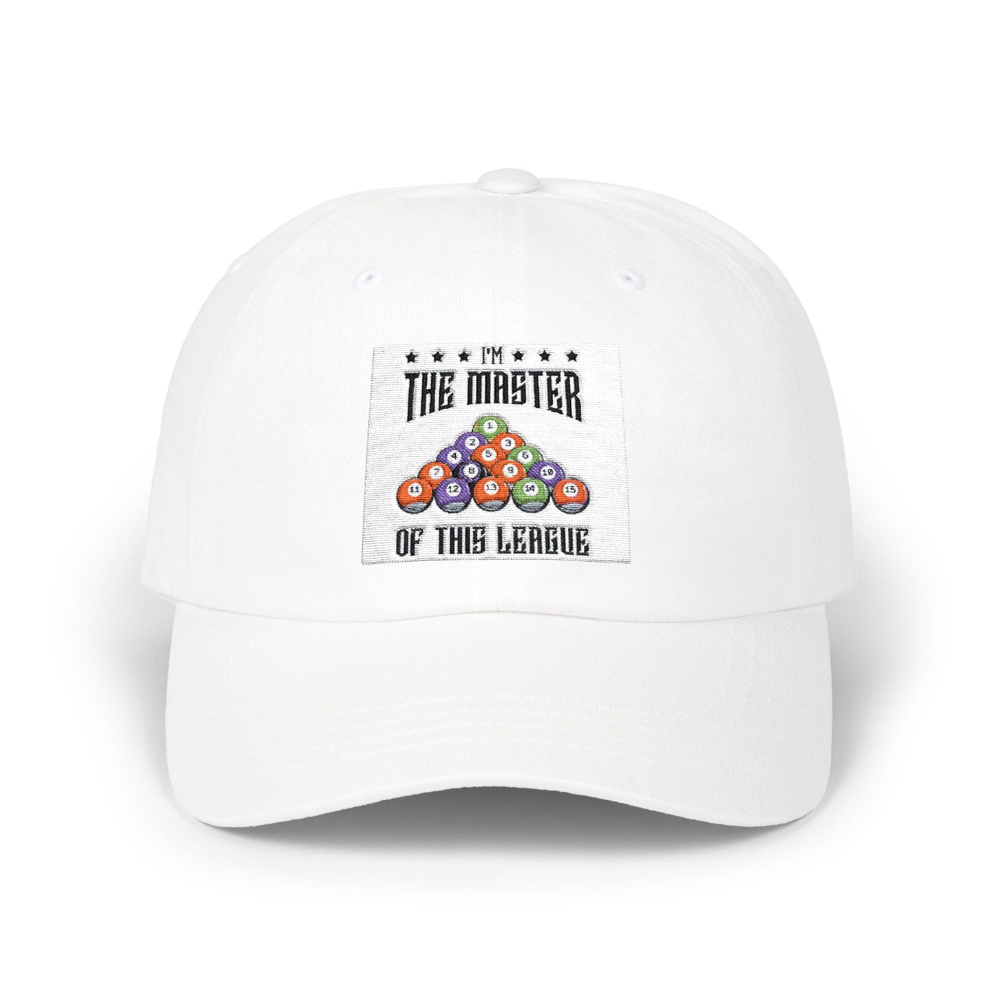 Dad Cap — "The Master of This League" Pool Billiards Hat