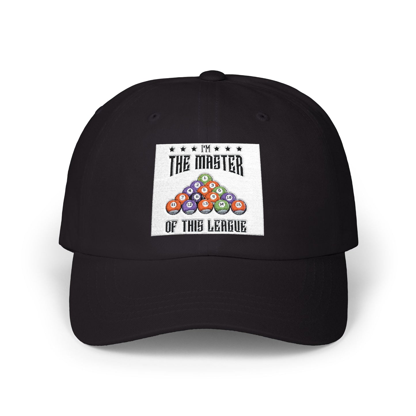 Dad Cap — "The Master of This League" Pool Billiards Hat