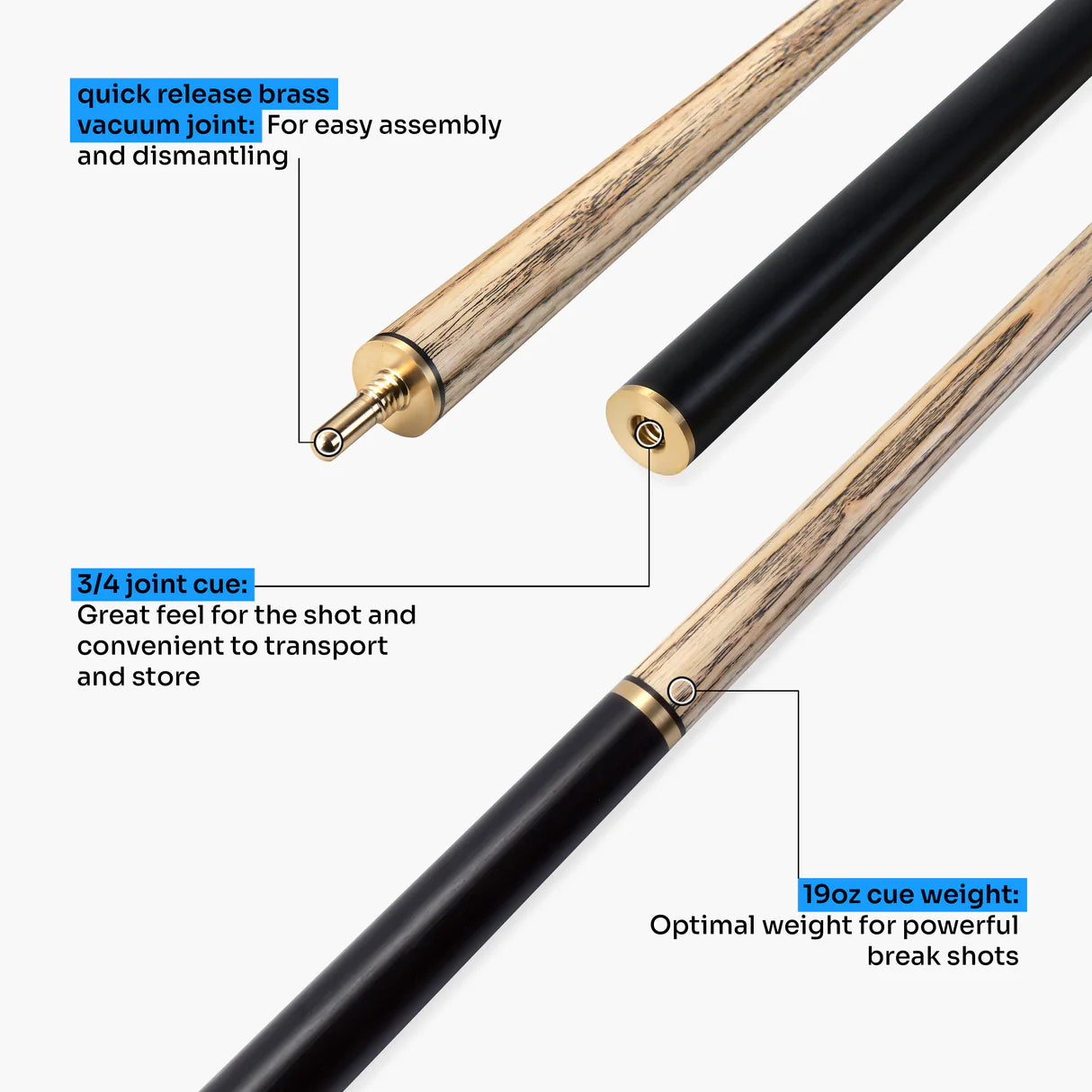 Baize Master Crusher 3/4 Break Cue