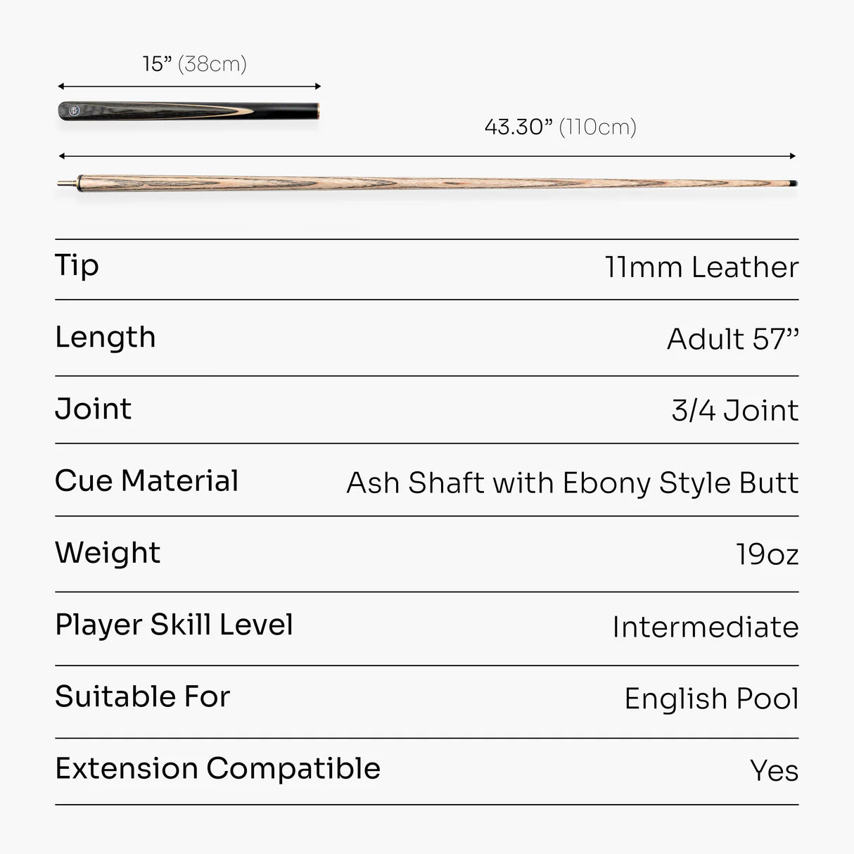 Baize Master Crusher 3/4 Break Cue