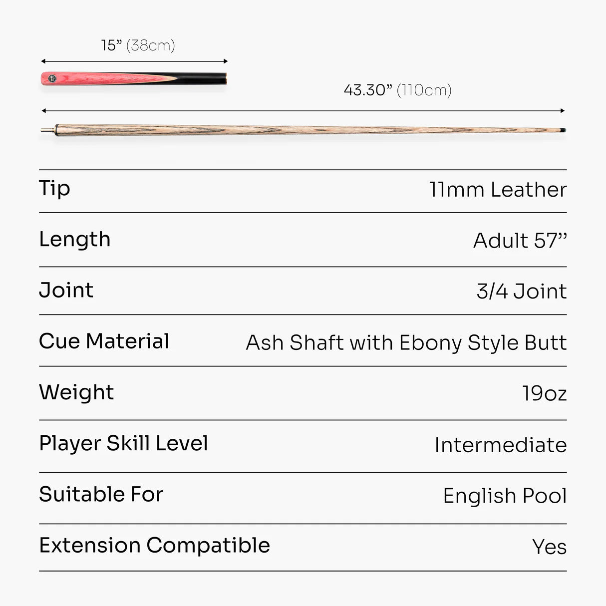 Baize Master Crusher 3/4 Break Cue