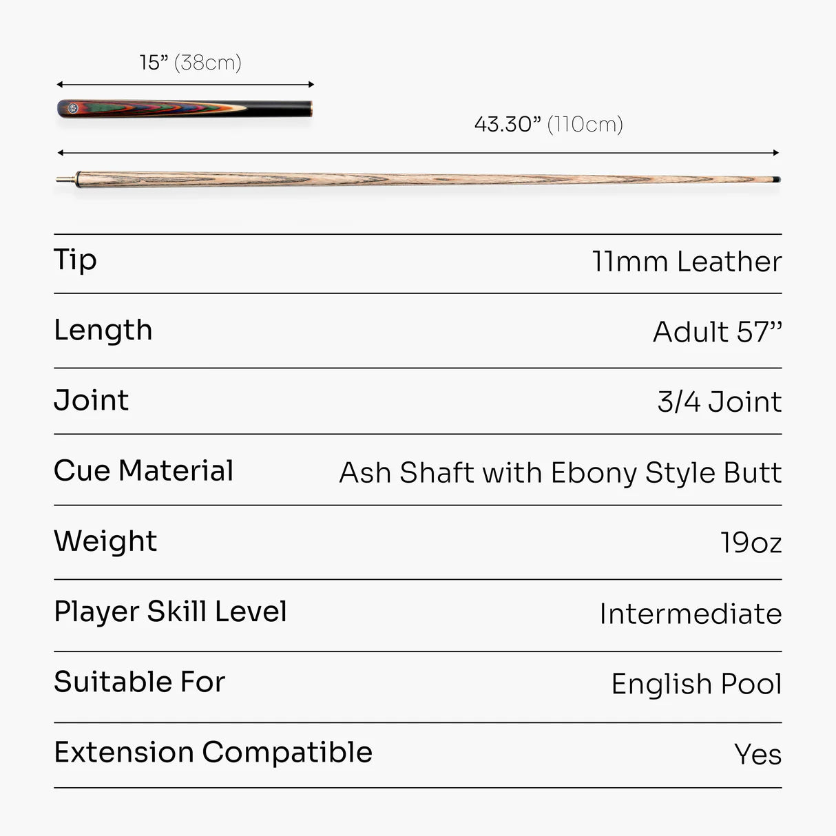 Baize Master Crusher 3/4 Break Cue