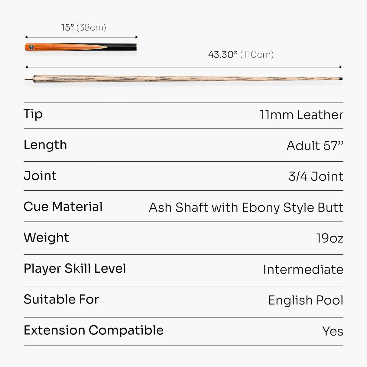 Baize Master Crusher 3/4 Break Cue