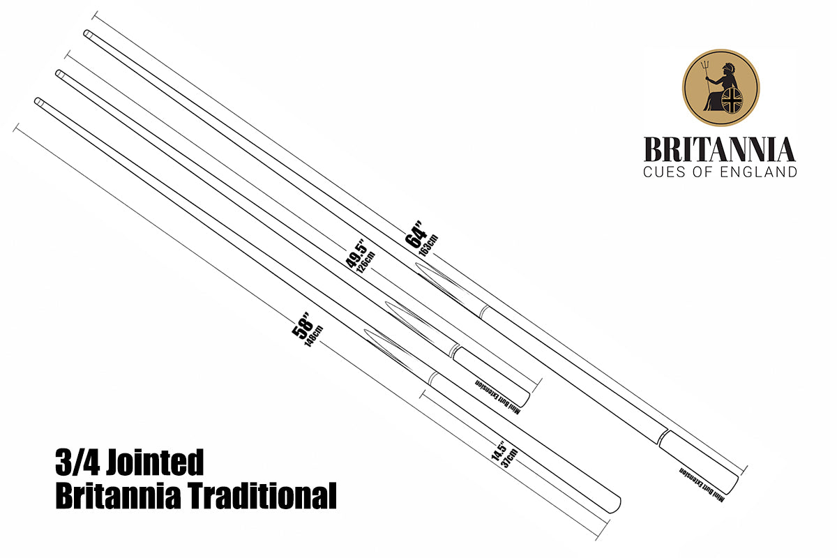 Britannia 3/4 Taurus Snooker Cue