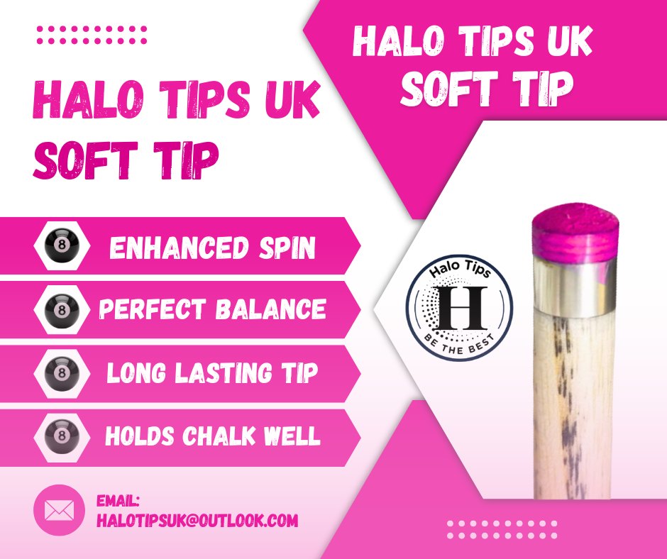 Halo Professional Pool & Snooker Cue Tips – CueCare